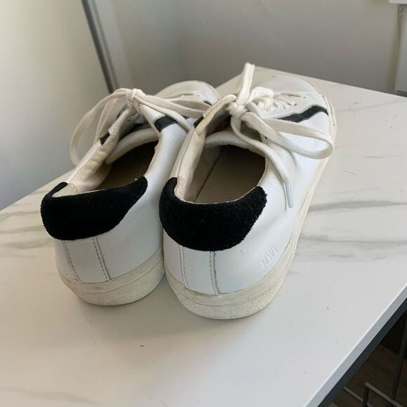 MADEWELL genuine leather sneakers white sz 10 womens or 8 mens - Picture 4 of 8